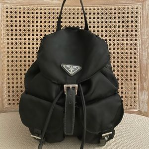 Prada Nylon Tessuto Black Small BackPack